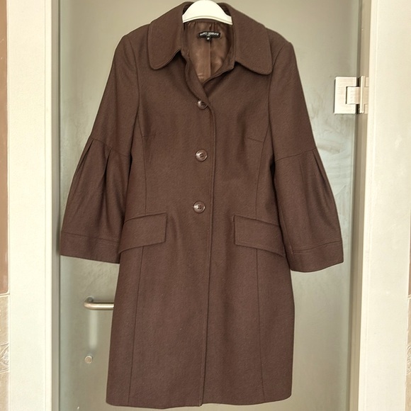 Mario Serrani Italy Light Weight Wool Blend Jacket Women’s size 10 Cocoa Brown - Picture 1 of 5